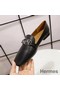 Hermes Time Loafers In Black Goatskin Replica