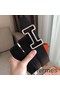 Hermes Tonight 38MM Reversible Belt In Black/White Epsom Leather Replica