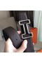 Hermes Tonight 38MM Reversible Belt In Cafe Clemence Leather Replica