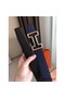 Hermes Tonight 38MM Reversible Belt In Navy/Black Epsom Leather Replica