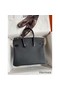Hermes Touch Birkin 25 Bag in Black Togo and Shiny Alligator Leather Replica