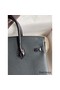 Hermes Touch Birkin 25 Bag in Black Togo and Shiny Alligator Leather Replica