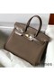 Hermes Touch Birkin 25cm Limited Edition Taupe Bag Replica