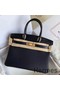 Hermes Touch Birkin 30 Bag In Black Matte Niloticus Crocodile Skin Replica