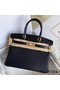 Hermes Touch Birkin 30 Bag In Black Matte Niloticus Crocodile Skin Replica