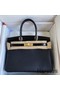 Hermes Touch Birkin 30 Bag In Black Shiny Niloticus Crocodile Skin Replica
