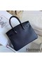 Hermes Touch Birkin 30 Bag In Black Shiny Niloticus Crocodile Skin Replica