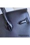 Hermes Touch Birkin 30 Bag In Black Shiny Niloticus Crocodile Skin Replica
