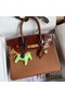 Hermes Touch Birkin 30 Bag In Gold Clemence and Shiny Niloticus Crocodile Skin Replica