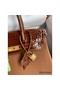 Hermes Touch Birkin 30 Bag In Gold Clemence and Shiny Niloticus Crocodile Skin Replica