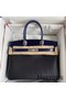 Hermes Touch Birkin 30 Bag In Noir Shiny Niloticus Crocodile Skin Replica
