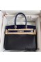 Hermes Touch Birkin 30 Bag In Noir Shiny Niloticus Crocodile Skin Replica