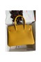 Hermes Touch Birkin 30 Bag In Yellow Clemence and Shiny Niloticus Crocodile Skin Replica