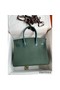 Hermes Touch Birkin 30 Bag in Green Clemence and Matte Alligator Leather Replica