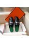 Hermes Trocadero Mules In Black Goatskin Replica