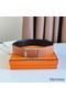 Hermes Tube H Reversible Belt 38MM in Gold Clemence Leather Replica