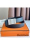 Hermes Typo Reversible Belt 32MM in Black Epsom Calfskin Replica