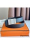 Hermes Typo Reversible Belt 32MM in Black Epsom Calfskin Replica
