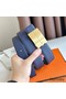 Hermes Typo Reversible Belt 32MM in Blue Epsom Calfskin Replica