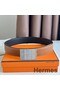 Hermes Typo Reversible Belt 32MM in Gold Epsom Calfskin Replica