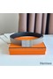 Hermes Typo Reversible Belt 32MM in Grey Epsom Calfskin Replica