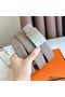 Hermes Typo Reversible Belt 32MM in Grey Epsom Calfskin Replica