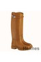 Hermes Variation Boots In Brown Calfskin Replica