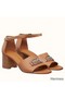 Hermes Viaggio 60MM Sandals In Brown Leather Replica