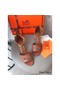 Hermes Viaggio 60MM Sandals In Brown Leather Replica