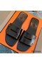 Hermes View Sandals In Black Calfskin leather Replica