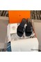 Hermes View Sandals In Black Calfskin leather Replica