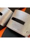 Hermes View Sandals In Silver Epsom Leather Replica