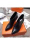 Hermes Virginia Ankle Boot In Black Leather Replica
