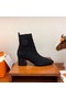 Hermes Volver 60 Ankle Boot In Black Knit Replica