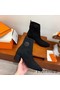 Hermes Volver 60 Ankle Boot In Black Knit Replica