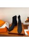 Hermes Volver 60 Ankle Boot In Black Knit Replica