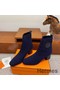 Hermes Volver 60 Ankle Boot In Blue Knit Replica