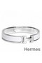 Hermes White Enamel Clic H PM Bracelet Replica
