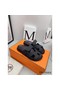 Hermes Women's Chypre Sandals In Black Calfskin Replica