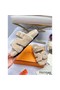 Hermes Women's Chypre Sandals In Off White Shearling Replica