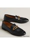 Hermes Women's Colette Loafers in Black Leather Replica