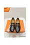 Hermes Women's Colette Loafers in Black Leather Replica