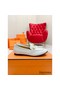 Hermes Women's Colette Loafers in White Leather Replica