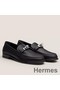 Hermes Women's Destin Loafers in Black Leather Replica