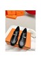 Hermes Women's Destin Loafers in Black Leather Replica