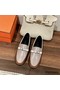 Hermes Women's Destin Loafers in Multicolor Leather Replica