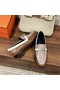 Hermes Women's Destin Loafers in Multicolor Leather Replica
