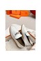 Hermes Women's Destin Loafers in White Leather Replica
