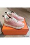 Hermes Women's Impulse Sneakers in Pink Fabric and Leather Replica