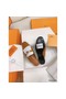 Hermes Women's Oz Mules with Fringed in Brown/White Leather Replica